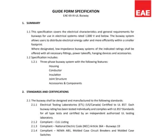 Guide Form Specification